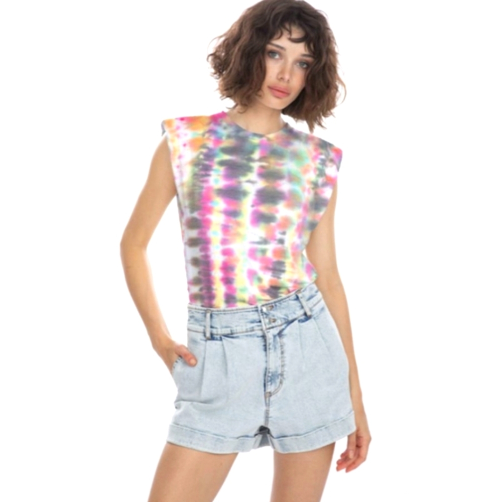Generation Love Lex Bright Tie Dye Muscle Tee